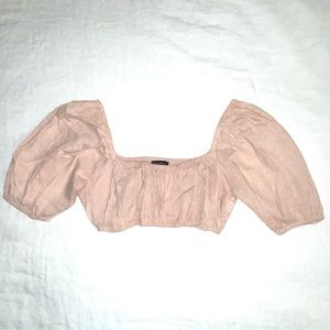 Cotton Candy LA Milk Maid Crop Top